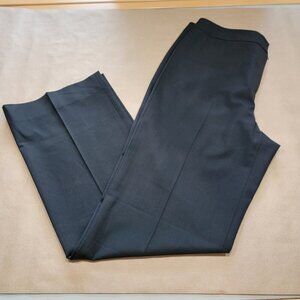 Lafayette 148 Size 10 Black Straight/Wide Leg Trousers, Like New Condition